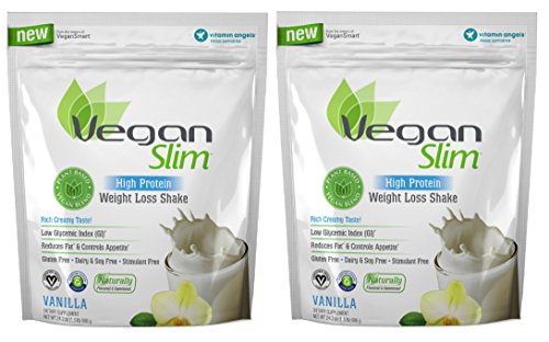 Naturade Veganslim High Protein Weight Loss Shake Powder Vanilla 24.2 oz (1.5 lb) 686 g (2 Pack) Naturade Veganslim High Protein Weight Loss Shake Powder Vanilla 24.2 oz (1.5 lb) 686 g (2 Pack)