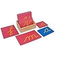 Kid Advance Montessori Lower Case Cursive Sandpaper Letters w/Box