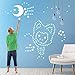 Glow in the Dark Stars ,200 Count Luminous Stars Bonus Moon Stickers for Starry Sky, Perfect for Kids Bedding Room , Bright and Realistic Glowing Stars by WEfun