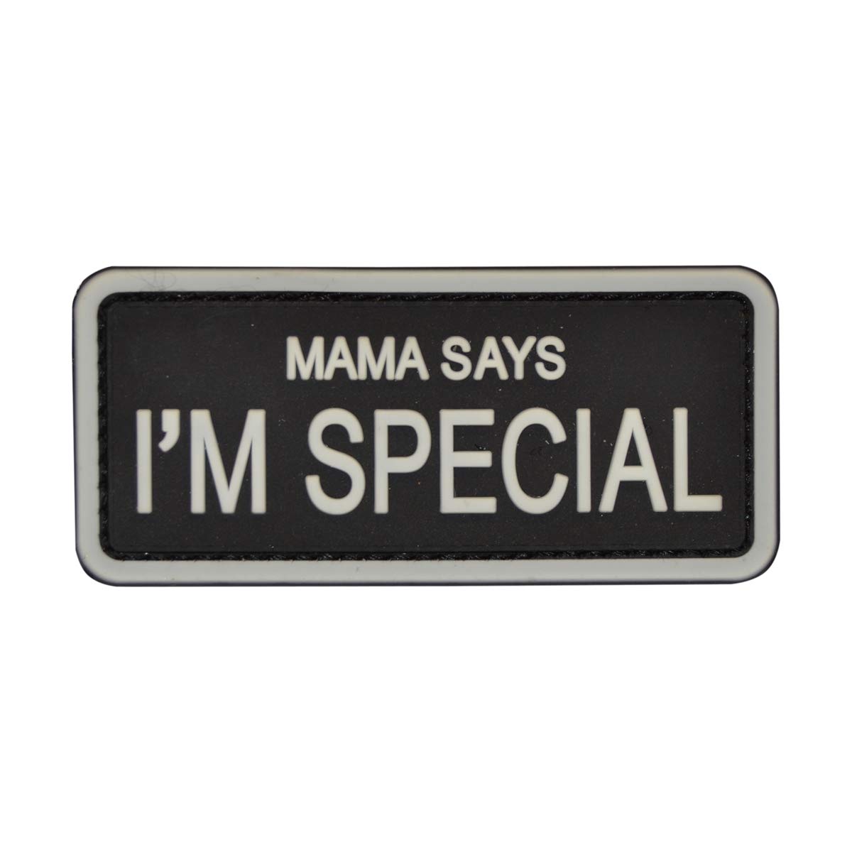 Cobra Tactical Solutions Patch Mama Says I'm Special White with Hook & Loop for Airsoft/Paintball for Tactical Clothing/Backpack