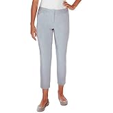 Mario Serrani Womens Comfort Stretch Fabric Slim Fit Pants 14x27, Dove Grey
