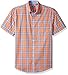 IZOD Men's Big and Tall Short Sleeve Performance Advantage Easycare Plaid Shirt