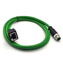 GXMRHWY M12 4-pin D Code Male to RJ45 Female High