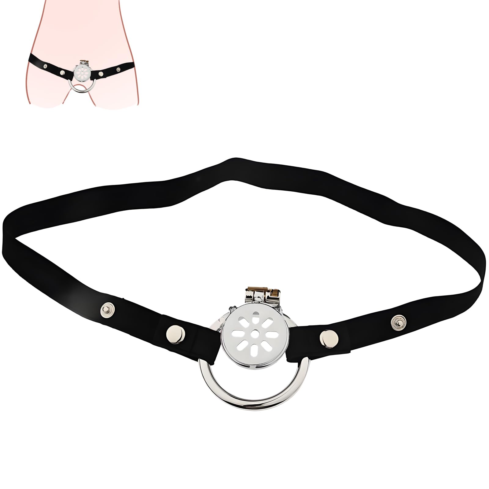 Inverted Chastity Device Male Cage with Chastity Belt Adult Toys Stainless Steel Chastity Cage Press Chastity Lock Beginner Cage Penis Cage Penis Ring Erection Ring Bondage Couple for Men