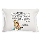 Calvin And Hobbes Dreams Quote Pillow Case