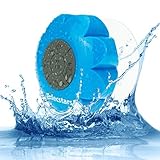 Waterproof Speaker, Elecstars® Bluetooth Shower Speaker with Handsfree Portable Speakerphone , Bluetooth Camara and Strong Suction Cup for Showers, Bathroom, Pool, Boat, Car, Beach, Outdoor Blue