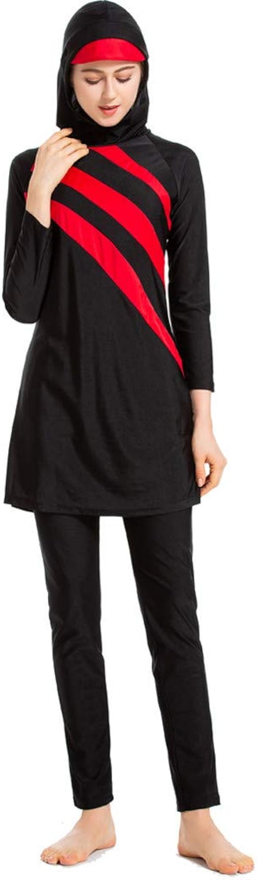 Muslimischer Badeanzug Mit Hijab | Volle Abdeckung | UV-Schutz