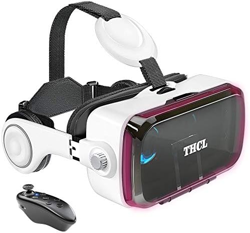 Vrゴーグル Vrゴーグルスマホ用 Vr Vrヘッドセット 通話に応答する機能付き アンチブルーレンズ 瞳孔 焦点距離調節 1080phd画質 3d ゲーム映画動画 4 7 6 2インチの Iphone Android などのスマホ対応 Bluetoothリモコン 0 800近視 0 400遠視適用 1 視野角 Vrゴーグル Dmm