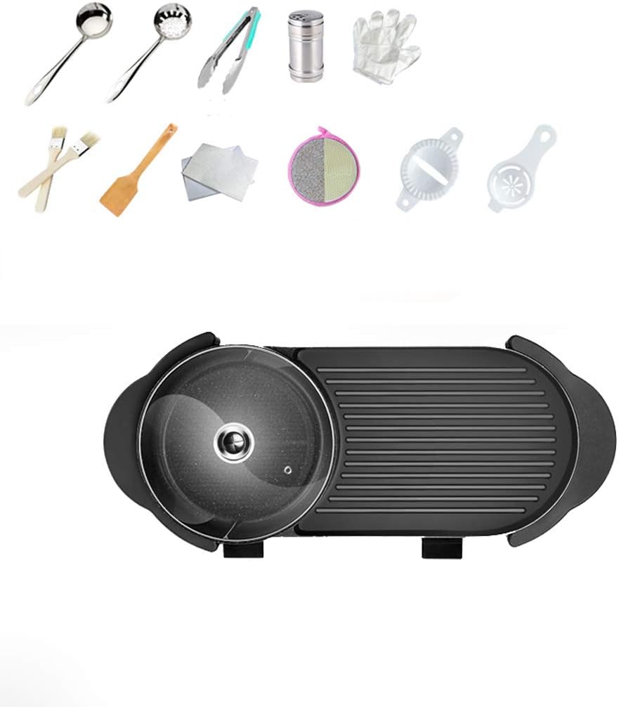 Review zaizai 3-in-1Indoor Electric Grill Dual Temperature Control ...