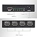 4K Hdmi Splitter 1x4 Ports 4 Ports HDMI Powered Splitter Audio Splitter Supports 2K x 4K 2160P & 3D HD Audio