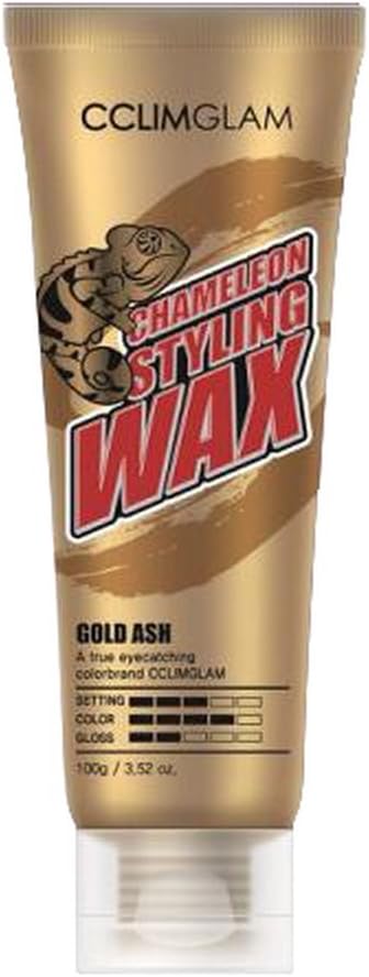 CCLIMGLAM Chameleon Hair Color Styling Wax 100g/ 3.52 oz (Gold Ash)