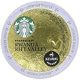 Starbucks Rwanda Rift Valley Single Origin Medium Roast Ground Coffee K-cup for all Keurig K-Cup Brewers, 1 Box of 16 cup/servings - .43/12.4 g cups