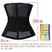 SHUNROUFEN Women's Breathable Fabric Waist Training Corset Waist Shaper for Weight Loss (X-Large (Fits 30.5-33 Inch Waistline), Black)