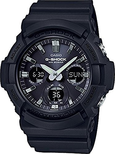 Casio GAS100B-1A G-Shock Tough Solar Men's Watch Black 55.1mm Resin/Aluminum case