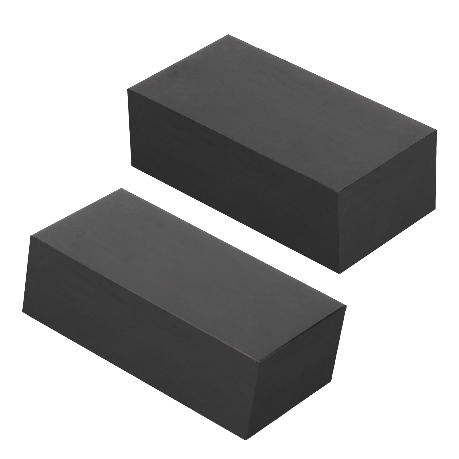 Photo 1 of 2PCS Black HDPE Plastic Block, Polyethylene Tapping Block, Polyethylene Solid Plastic Block for Machining, Flooring Home, Prototyping, Home Improvements, DIY Projects, Engineering (2" x 3" x 6")