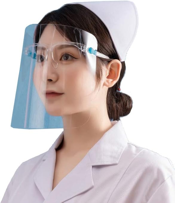 Amazon Co Jp 自社製品 フェイスシールド メガネタイプ 100枚セット おまけ付き Senseオリジナル耳栓 Diy 工具 ガーデン