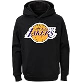 Outerstuff NBA Los Angeles Lakers Black Kids Youth 8-20 Official Licensed Performance Primary Logo Pullover Hoodie