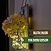 Mason Jar Sconces Wall Decor, Home Wall Decor for Living Room, Country Kitchen Decorations, Bathroom Wall Decor, Rustic Wall Sconce with LED Strip Lights and Hydrangea Flowers (Set of 2) Vintage Decor