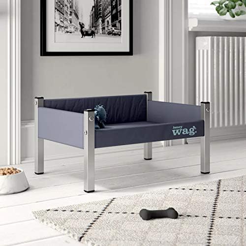 RAVALI Henry Wag Elevated Dog Bed, Grey (X-Large)