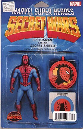 AMAZING SPIDER-MAN: RENEW YOUR VOWS #1 ((Action Figure VARIANT COVER)) ((Secret Wars)) - Marvel Comics - 2015 - 1st Printing