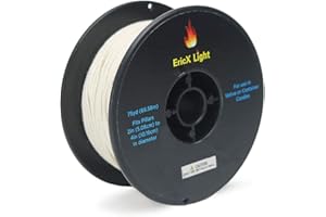 EricX Light Zinc Core Candle Wick 225ft Spool Specialize for Votive or Container Candle Making,Large