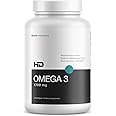 HD MUSCLE HealthHD Omega-3 Fish Oil | 1700mg Ultra High Potency Omega-3 Triglyceride | DHA & EPA | Heart Health Support | 60 Servings / 120 Softgels