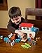 Wooden Noah's Ark Playset: Educational Chunky Animal Toys in Pairs for Toddlers, ColorfulNon-Toxic Paint, Smooth Edges Safe Figurines Easy to Hold, Preschool Boys and Girls, Motor and Sorting Skills