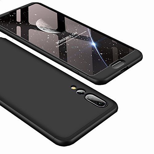 Huawei P20 Plus Case, Huawei P20 Pro Case, Ranyi [Full Body 3 in 1] [Slim & Thin Fit Tightly] [360 Degree Protection] Premium Hybrid Bumper 3 in 1 Hard Case for Huawei P20 Plus/P20 Pro (black)