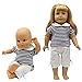 ZITA ELEMENT 5 Sets Baby Alive Doll Clothes with 2 Underpants & 2 Headbands for 14-16 Inch Dolls & American 18