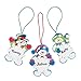 Snowman Snowflake Christmas Ornament Craft Kit - Makes 12 - Crafts for Kids and Fun Home Activities