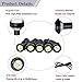 YITAMOTOR Eagle Eye LED White 23mm Waterproof High Power Fog Light Bulb Bumper Grille Lights Eagle Eye Tail Backup Lights for Car Motorcycle