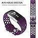 iGK For Fitbit Charge 2 Bands, Adjustable Replacement Sport Strap Bands for Fitbit Charge 2 Smartwatch Fitness Wristband Soft Silicone All Plum Small