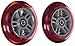 Razor Scooter Replacement Wheels Set with Bearings - Red