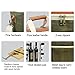 HappyPicnic Wax Canvas 3 Bottle Wine Carrier, EVA Molded Beverage Cooler Bag for Travel, Champagne Drink Carrying Tote with 4 Glasses, Wine Opener & Stopper, Cheese Board and Knife Set as Gift