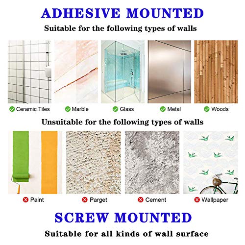 ALPHYSE Knife Strip, Adhesive 12 Inch Stainless Steel