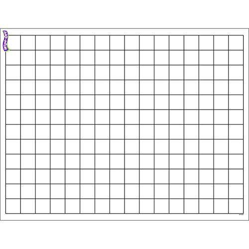 TREND Graphing Grid (Small Squares) Wipe-Off Chart, Classroom Decor, 17" x 22"