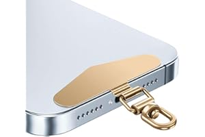 Universal Phone Tether Tab – Stainless Steel Lanyard Patch with Metal Ring for Wrist Strap, 0.4mm Ultra-Thin Adhesive Holder,