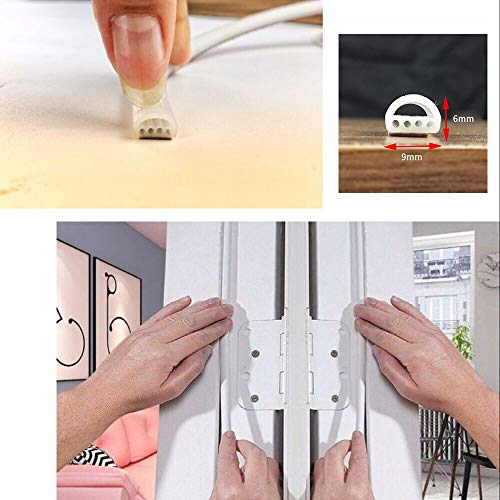 Doors Windows Seal Strip Transparent Rubber Self-Adhesive Insulation Anti-Collision Soundproof Waterproof Dustproof Windproof(5M)