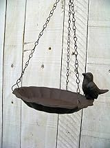 Esschert Fallen Fruits Hanging Bath Brown 28.5x16x16 cm Bird Bath Feeder view 2