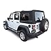 Sierra Offroad Soft Top for 2010 to 2018 Jeep Wrangler JK - Black, Twill Vinyl - 4 Door Jeep Soft Top with Rear Plastic Tinted Windows - Factory Precision Fit Replacement - No Upper Door Skins