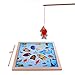 Rolimate 11-Piece Fishes Basic Educational Development Wooden Magnetic Bath Fishing Travel Table Game, Birthday Gift Toys for age 2 3 4 Year Old Kid Children Baby Toddler Boy Girl Magnet Toy