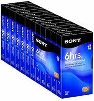 Sony 12T120VR 120-Minute Premium VHS Cassettes (12-Pack) (Discontinued by Manufacturer)