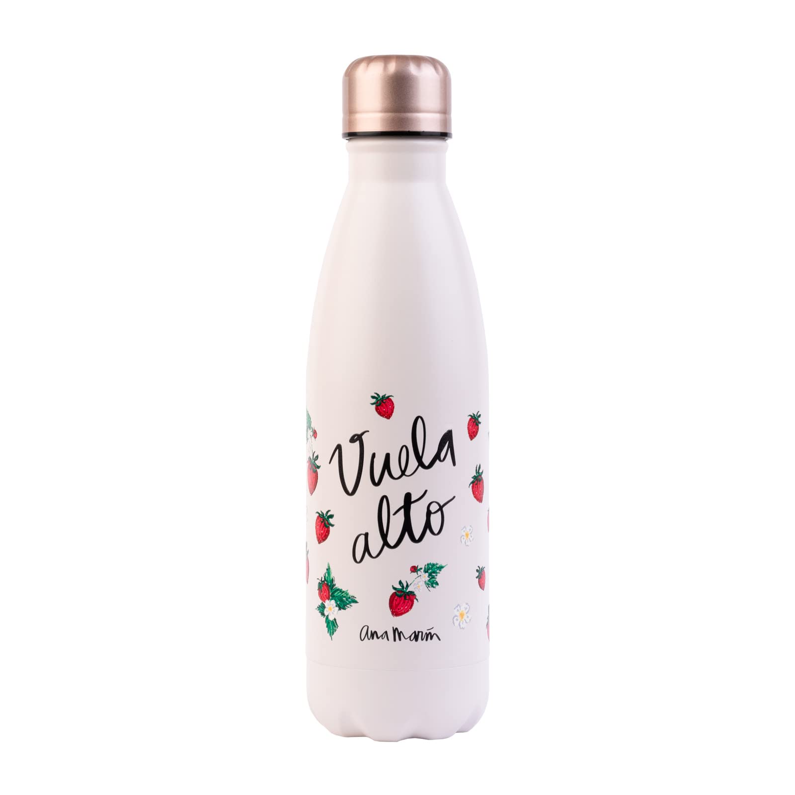 Grupo Erik Metal Water Bottle 500ml / 17oz - Ana Marin | Hot and Cold Water Bottle Stainless Steel, Cute Travel Bottles Gym | Cute Gifts Under 20 Pounds
