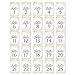 Hadley Designs Wedding Table Numbers 1-20 - Table Numbers for Wedding Reception Centerpiece, 4 x 6 Inches Double Sided Cards (Gold)