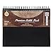 Masterclass Premium 9 Inch by 12 Inch Spiral Bound Hardcover Sketchbook, 100-Sheets, Acid-Free, Perfect Sketch Book For Traveling, Durable Cover And Binding Allow Your Drawing Pages To Lay Flat. …