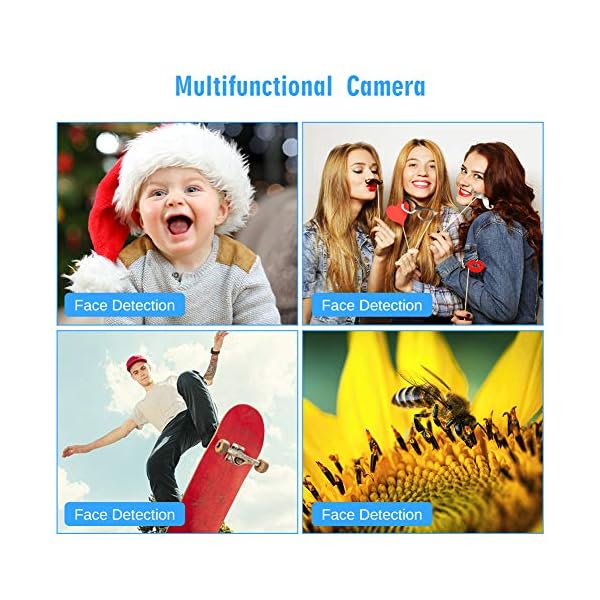 LongOu Digitalkamera 1080P Full HD 30 Megapixel Fotoapparat Digitalkamera 2,7-Zoll-LCD Kompaktkamera Fotokamera mit 8… – Bild 4