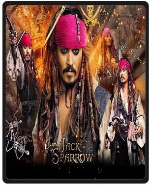 Innovation Personalized Fashion Design Custom THE CARIBBEAN Jack Sparrow Johnny Depp Blanket Indoor and Outdoor Fleece Blanket Sofa Bedding Throw Blanket/Travel Blankets 40x50 Inches