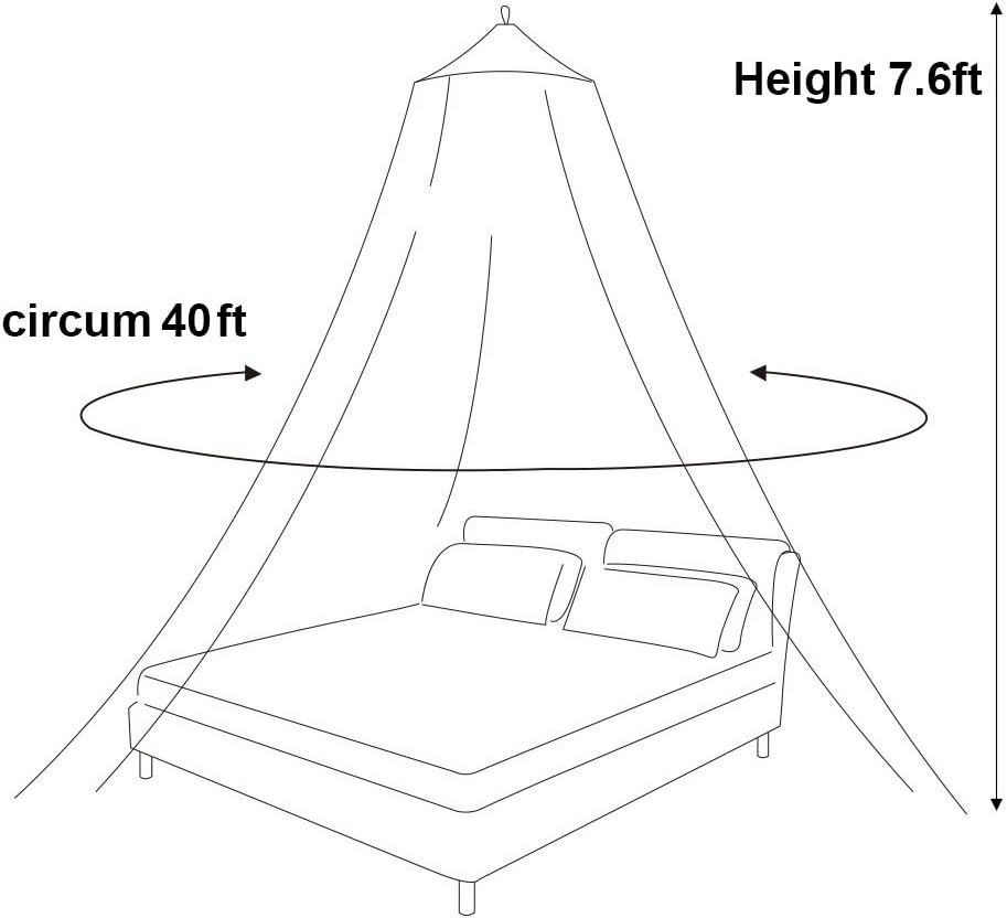 Twinkle Star Bed Canopy for Single to King Size Beds (White): Home & Kitchen
