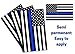 Thin Blue Line - Blue Lives Matter Flag Sticker 5x3