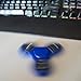 Hand Tri Spinner Fidget Toy with High Speed Si3N4 Hybrid Ceramic Bearing Ultra Durable Non-3D Printed for Relieves ADD,ADHD,Anxiety,and Autism Adult kids by LeshionLife (blue)